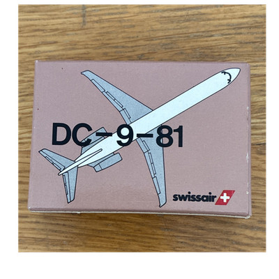 Schabak DC-9-81 Swissair Verkehrsflugzeug Modell 904/4 Metall Kunststoff