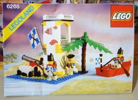 1989 LEGO Legoland Pirates 6265 Saber Island Saber Island Complete!