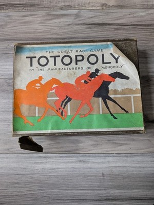 Totopoly Waddingtons Pferderennen 1949 Brettspiel 