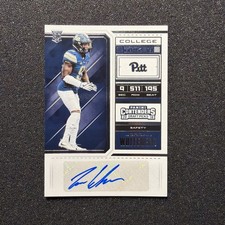 2018 Contenders JORDAN WHITEHEAD #256 College Ticket RC AUTO - PITT FOOTBALL 