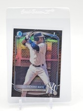 RICHARD MATIC 2025 BOWMAN CHROME 1ST REPTILIAN REFRACTOR #BCP-71 YANKEES Q4562