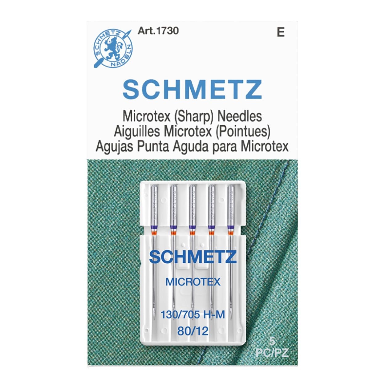 SCHMETZ Microtex Sharp Sewing Machine Needles - Quilting  Topstitching