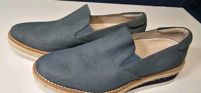 Kenneth Cole Womans Size 9 Rainer Platform Slip on Espadrille Sporty Blueish