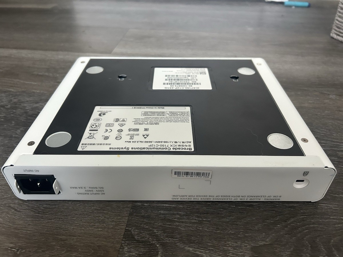 【良品】Ruckus ICX 7150-C12P 12ポート Brocade Amazon.com: Ruckus Brocade ICX 7150 Compact Switch (ICX7150