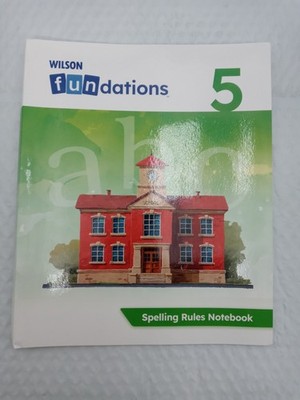 Wilson Fundations Level 5 Spelling Rules Notebook Unused 9798893554557