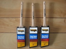 3 EA- CORONA 2" OXLITE PRO ANGLE SASH PAINT BRUSH, OX'N BRISTLE, MADE IN USA