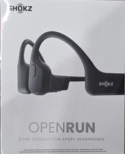 Shokz OpenRun Wireless Bone Conduction Headphones - Black (S803)