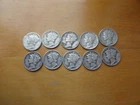 Mercury Silver Dimes 1940'S Lot of 10