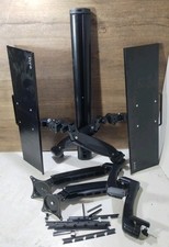 VIVO Black Sit-Stand Wall Mount Counterbalance Height Adjustable Monitor 2'9A