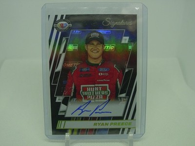 RYAN PREECE #70/75 AUTO SIGNATURES 75TH NASCAR PANINI PRIME 2023
