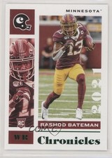 2021 Panini Chronicles Draft Picks Base Chronicles Green Rashod Bateman #12 2l4