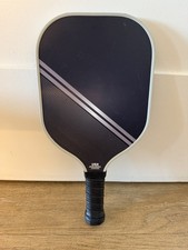 Double Sided Pickleball Paddle - Black/Gray Stripe