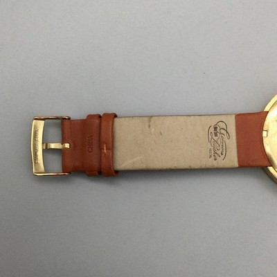 Vestal Roosevelt Watch Mens 42mm Gold Tone Stainless Steel Leather