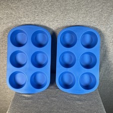 Pair Of Wilton Silicone Muffin Pans Baking Cooking Cupcake Desserts Treats