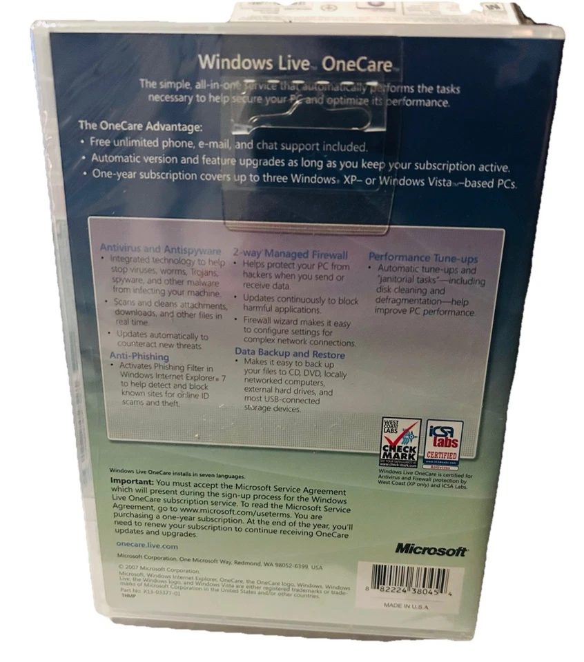 Windows Live OneCare (2007, Service Desk Edition) - Image 2 of 2