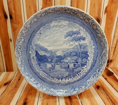 Antique Copeland & Garrett Late Spode ''Cintra'' Tazza/Footed Plate W/Crack