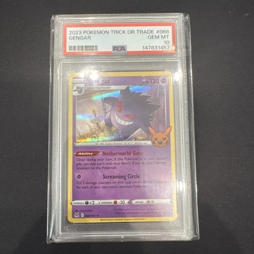 2023 POKEMON TRICK OR TRADE #066 GENGAR PSA 10
