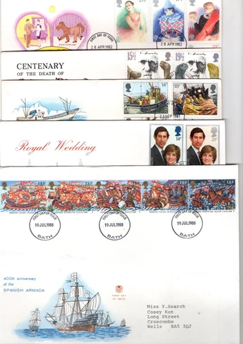 VARIOUS  - BATH CDS STUART FDC'S X10 FROM COLLECTION BX2/8