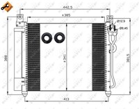 NRF 35888 Klimaanlagen Kondensator Aluminium Mit Dichtungsring FüR KIA