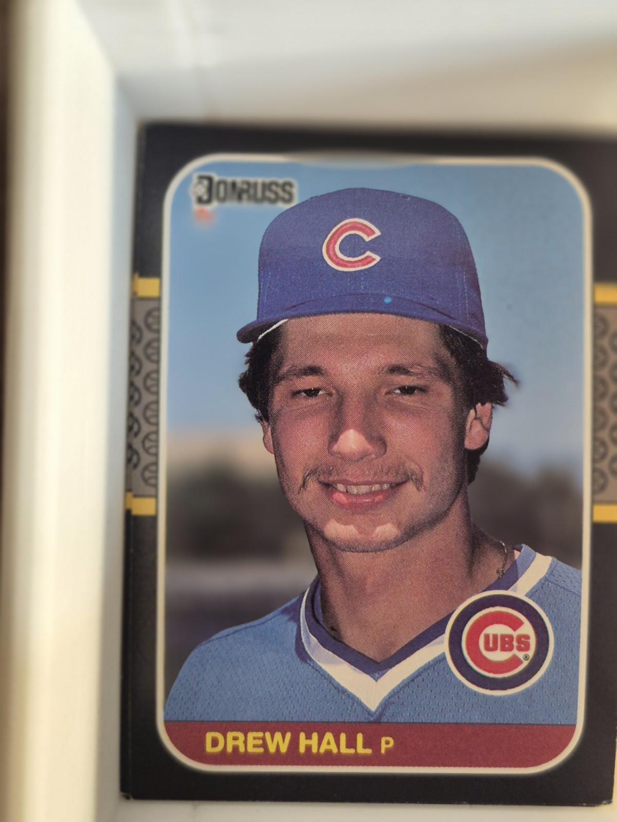 Drew Hall 1987 DONRUSS #594 FREE SHIPPING