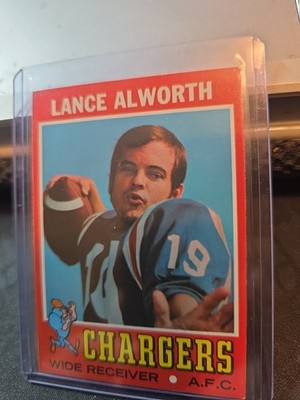 1971 TOPPS #10 LANCE ALWORTH EXQUISITE NO CREASES CENTERED CHARGERS BAMBI D26