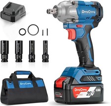 20V Brushless Impact Wrench 360 ft-lb 1/2 inch 3 Mode Speed Cordless Impact Gun