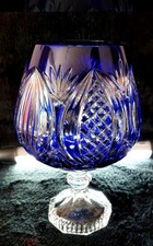 Bleikristall Glas Vase Cobalt 1 ,5L Bleikristall