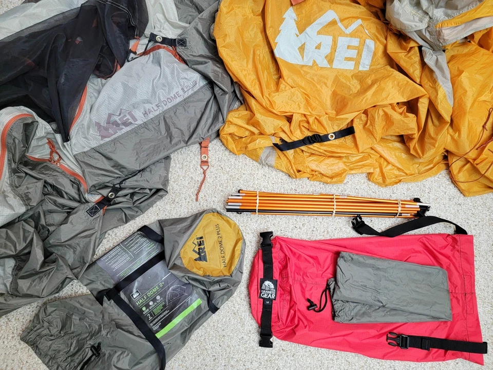 Tienda de campaña para mochileros REI Half Dome 2+ Plus ~ 3 temporadas ~ 2 personas ~ 2018 Foto 3 de 4