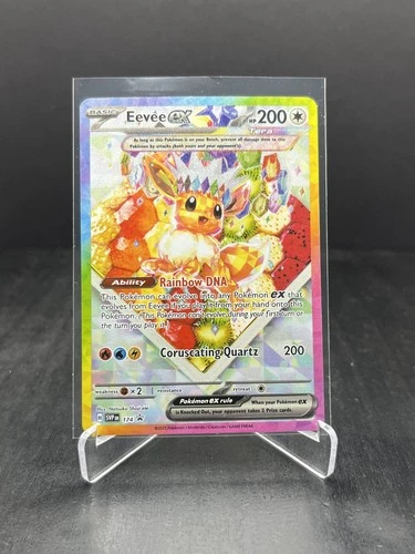 2025 Pokemon Prismatic Evolutions Eevee ex SIR Black Star Promo #174