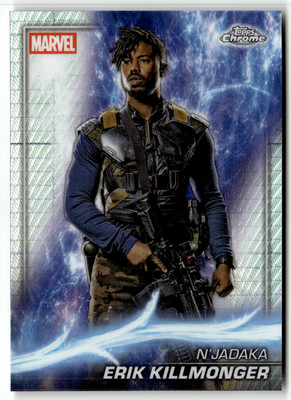 Topps Marvel Studios Chrome 2025 Card No. 85 Erik Killmonger N'Jadaka Hyper
