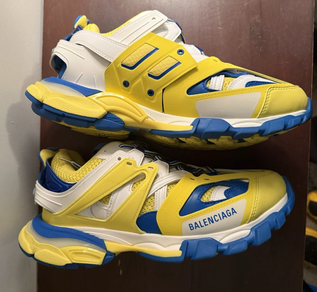 Balenciaga Track Sneaker White Dark Blue Yellow for sale | eBay