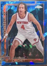 2025-26 Topps Chrome Sapphire Pacome Dadiet #111 New York Knicks Basketball