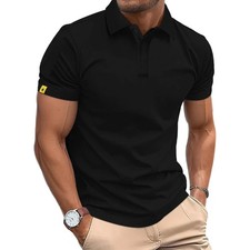 Summer Polo Shirt Men's Short Sleeve Sport T Shirt Casual Business Lightweight