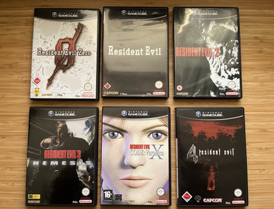Resident Evil Zero 1 2 3 4 Code Veronica X Gamecube Sammlung rar selten