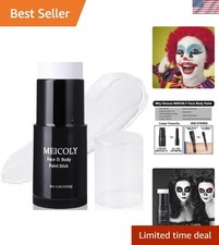 Professional White Face Paint Stick - High Pigment Cream for Special Effects
