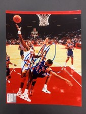 OTIS THORPE SIGNED 8x10PHOTO HOUSTON ROCKETS BASKETBALL COA AUTO