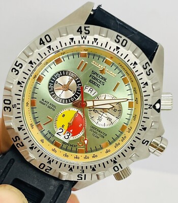 時計 CHASE DURER SPECIAL FORCES 1000XL Chase-Durer Special Forces 1000XL Black Steel Chronograph Mens