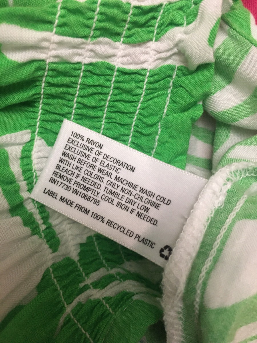 Combinaison Lilly Pulitzer Pour Fille Taille 5 - Blanc Et Vert, Rayonne, Occasion Très Bon État