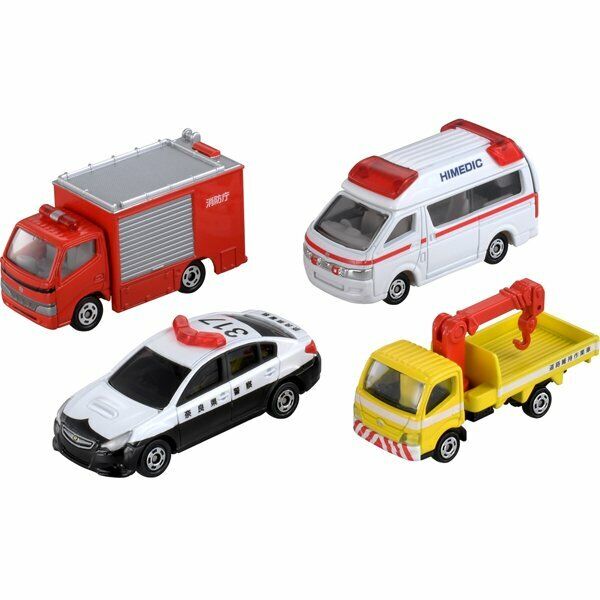 Takara Tomy Tomica Gift Emergency Vehicle Set 5 4X 7CM Takara Tomy Tomica Gift Emergency Vehicle Set 5 4X 7CM