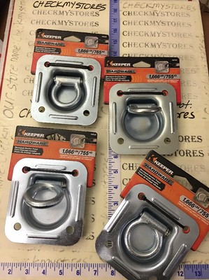 NEW 4X KEEPER Anchor Point, 4-7/16'' Recessed Ring (SET OF 4)