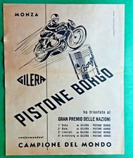 GILERA PISTONE BORGO, BELLA PUBBLICITA' ANNI 60 -9078