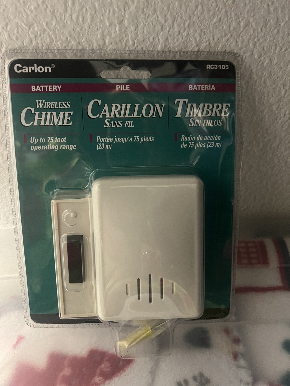 New Carlon RC3105 Wireless Battery Chime System, Off White eBay