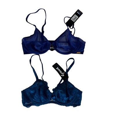 2 Gossard Size 32B New Blue Glossies / Gypsy Bra NWT