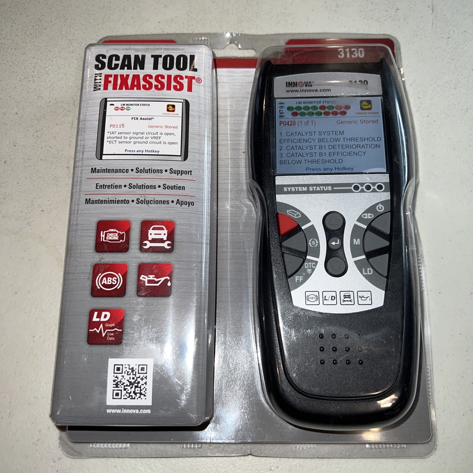 Fix'd Code Reader Innova 3130 Diagnostic Scan Tool/Code Reader with Fix Assist for OBD2 ...