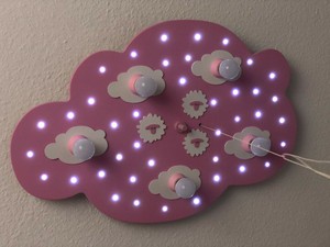 Deckenleuchte Wolke 5 Flammig Rosa Kinderzimmer Beleuchtung Ebay