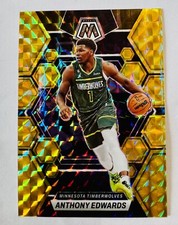 Anthony Edwards 2022-23 Panini Mosaic Yellow Prizm