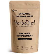 Organic Orange Peel Powder for Skin Brightening, Cleansing, and Toning