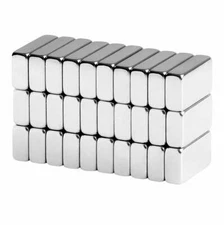 1/2 x 1/4 x 1/8 Inch Small Neodymium Rare Earth Bar Magnets N42 (30 Pack)