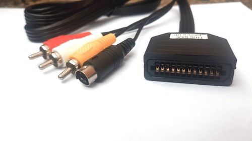 S-Video S-VHS & Composite AV Cable TV Lead For Atari Jaguar Games Console - NEW - Picture 6 of 8