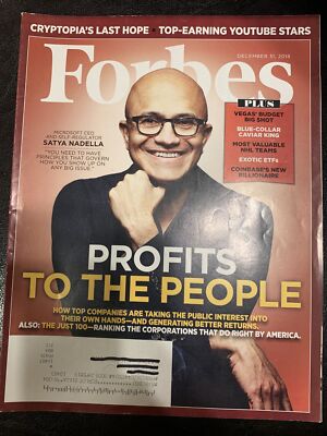 Forbes Magazine: December 31, 2018
